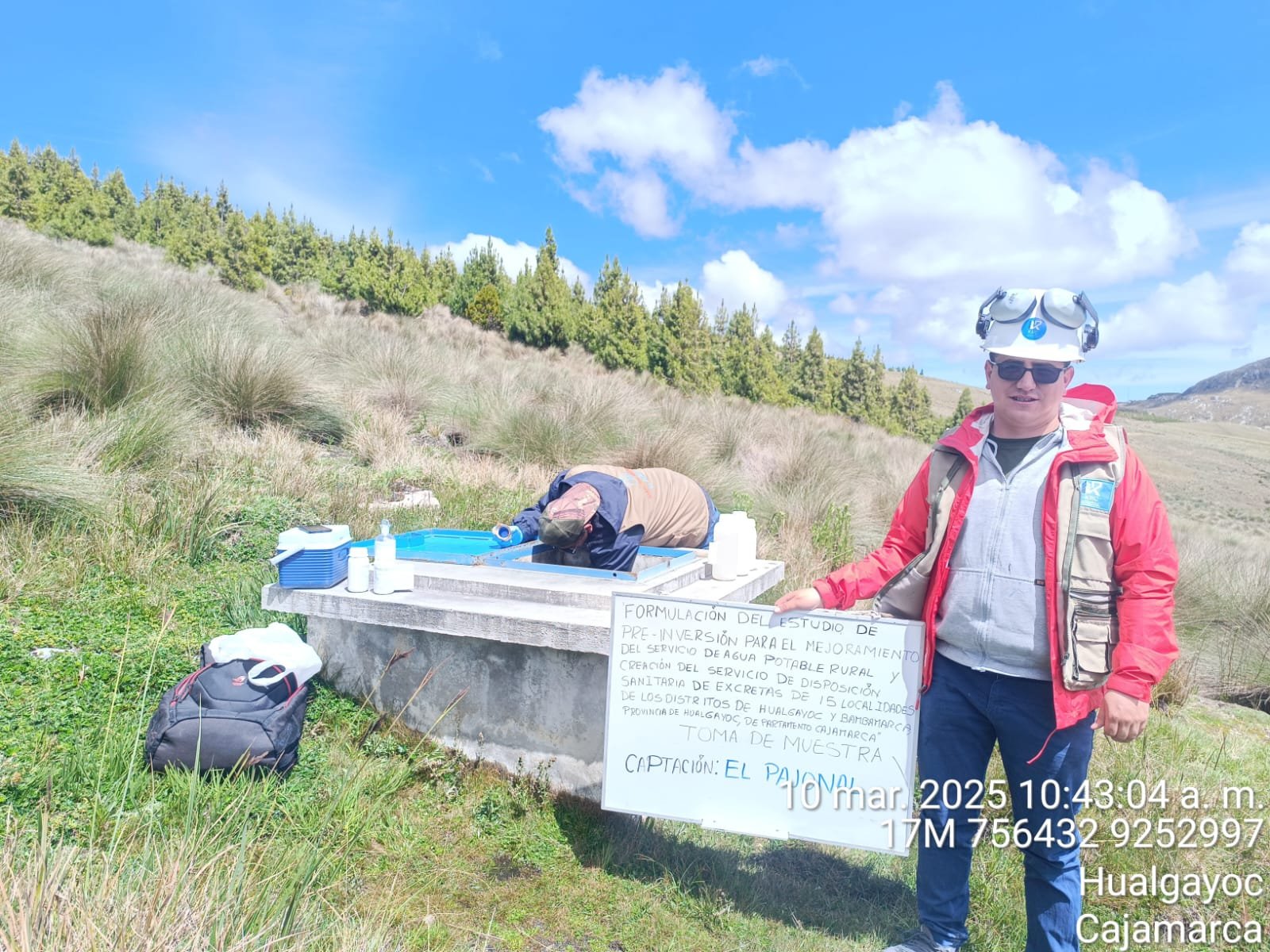 Trabajo de campo y toma de muestras